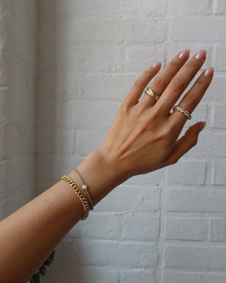 HOLLIS BEZEL OPAL TENNIS BRACELET
