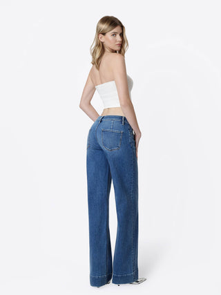 Lovervet by VERVET Low Rise Wide Leg Jeans