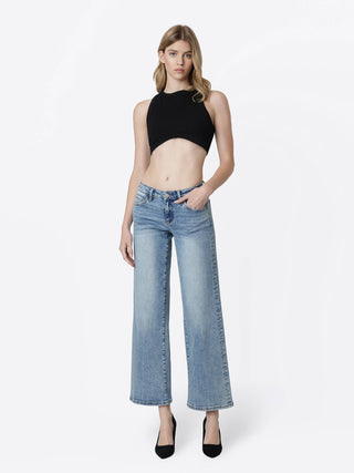 Vervet Low Rise Wide Leg Jeans