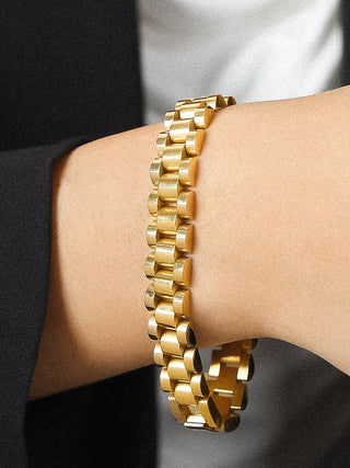 18k Gold Plate Watchband Bracelet