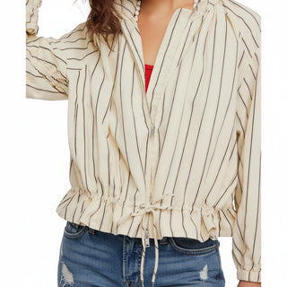 Free People Devon Balloon Barrel Jacket