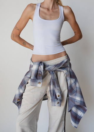 Upcycled One of a Kind Acid Washed Flannel