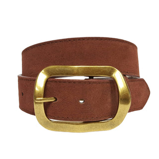 Genuine Suede Leather Belt