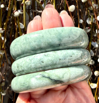 Natural Burma Jade Bangle Bracelet