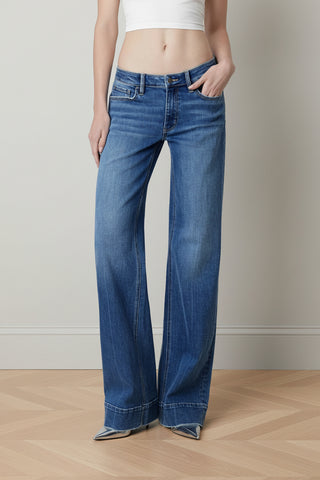 Lovervet by VERVET Low Rise Wide Leg Jeans