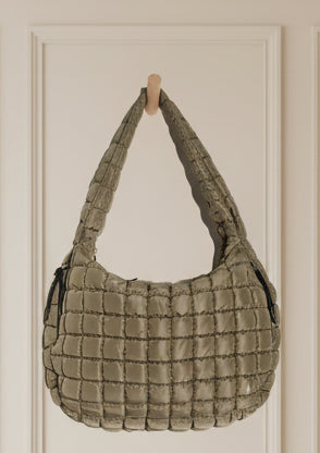 Free People Movement Quilted Carryall in Seargrass
