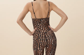 AFRM Opal Catsuit - Brushed Leopard