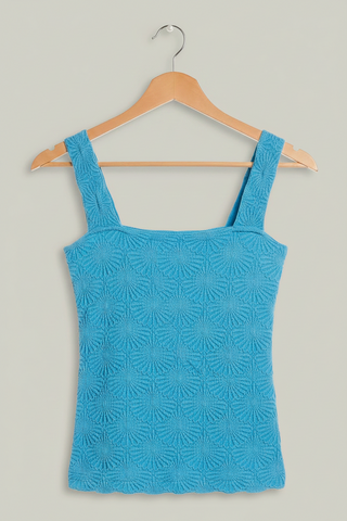 Free People Love Letter Cami in Hyper Teal