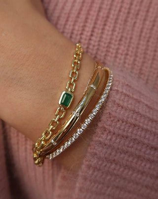 LEANDRA CZ TENNIS BANGLE