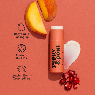 Poppy & Pout Pomegranate Lip Balm
