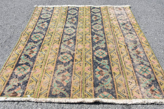 Golden Era Vintage Turkish Rug, 2.7x3.1 Ft