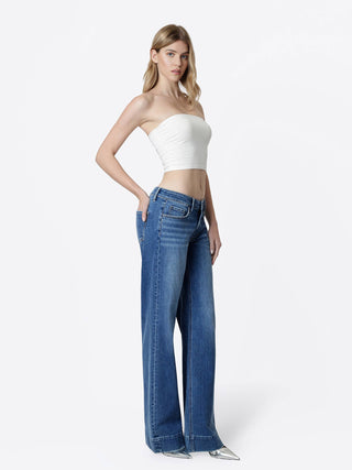 Lovervet by VERVET Low Rise Wide Leg Jeans