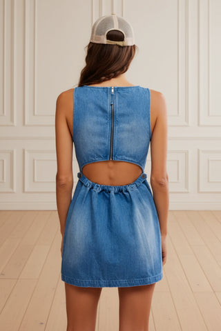 Free People Atlas Denim Mini Dress