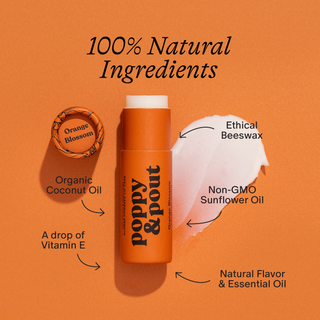 Poppy & Pout Orange Lip Balm