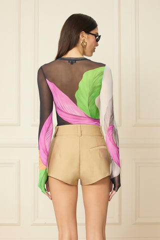 AFRM Kaylee Top - Summer Feathers