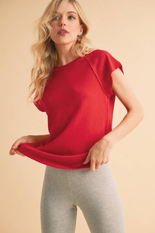 Ivy Tee in Cherry