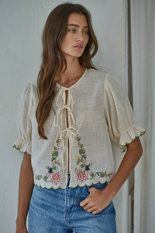 Lola Embroidered Top