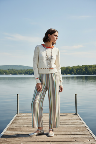 Free People Chambers Laid Back Stripe Pant
