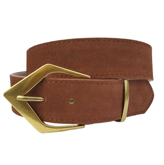 Brown Suede Belt