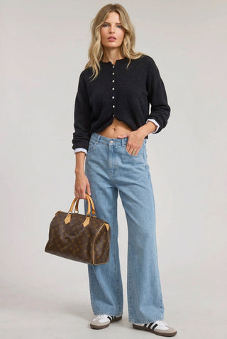 Essential Button Down Cardigan Top