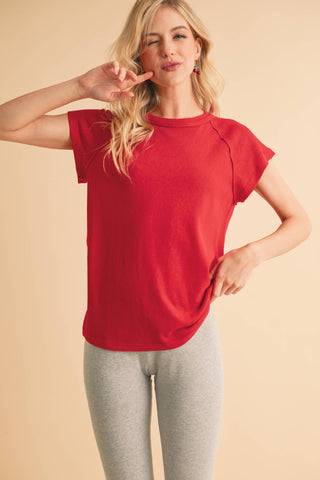 Ivy Tee in Cherry