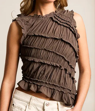 Free People Pink Sands Smocked Top