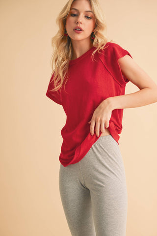 Ivy Tee in Cherry