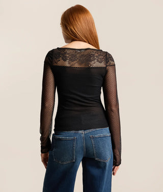 Night Mode Layering Top in Black