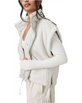 Free People Movement Scout it Out Vest in Birch Tree