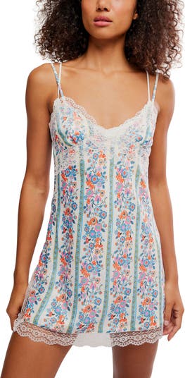 Free People Wish You Were Here Mini Slip