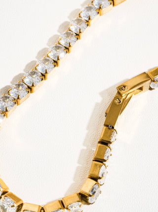 18k René Non-Tarnish Rhinestone Dressy Bracelet