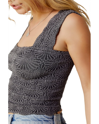 Free People Love Letter Cami in Black