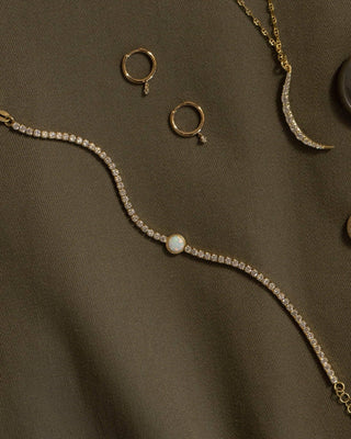 HOLLIS BEZEL OPAL TENNIS BRACELET