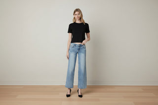 Vervet Low Rise Wide Leg Jeans
