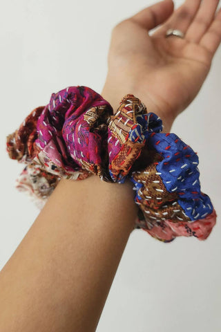 Kantha Scrunchies