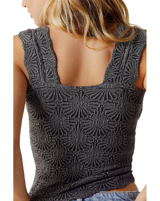 Free People Love Letter Cami in Black