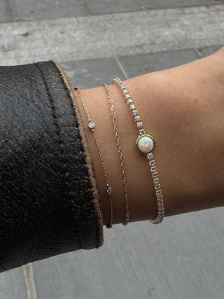 HOLLIS BEZEL OPAL TENNIS BRACELET