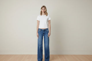 Lovervet by VERVET Low Rise Wide Leg Jeans