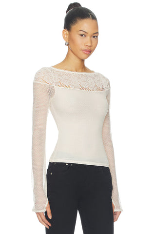 Night Mode Layering Top in Cream