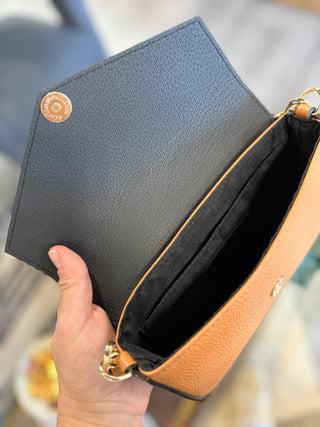 Cassie Clutch in Camel