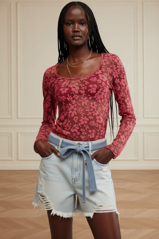 Free People Early Sunsets Layering Top