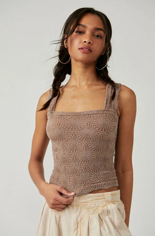 Free People Love Letter Cami in Strawberry Roan
