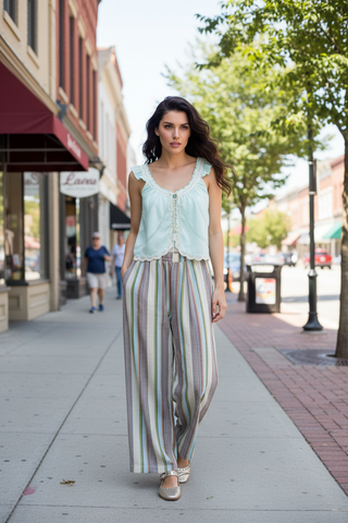 Free People Chambers Laid Back Stripe Pant