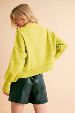 Regina Sweater in Lime
