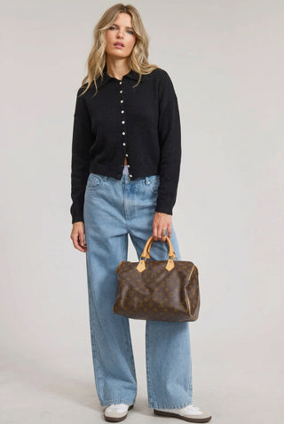 Essential Button Down Cardigan Top