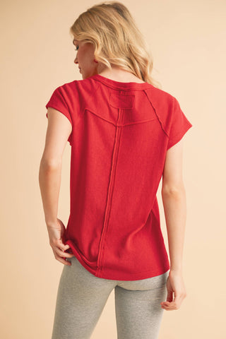Ivy Tee in Cherry