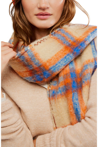 Highland Plaid Skinny Scarf