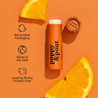 Poppy & Pout Orange Lip Balm
