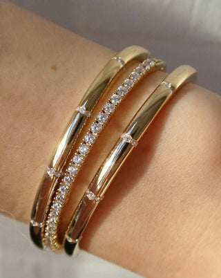 LEANDRA CZ TENNIS BANGLE