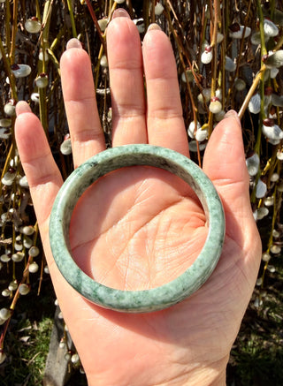 Natural Burma Jade Bangle Bracelet